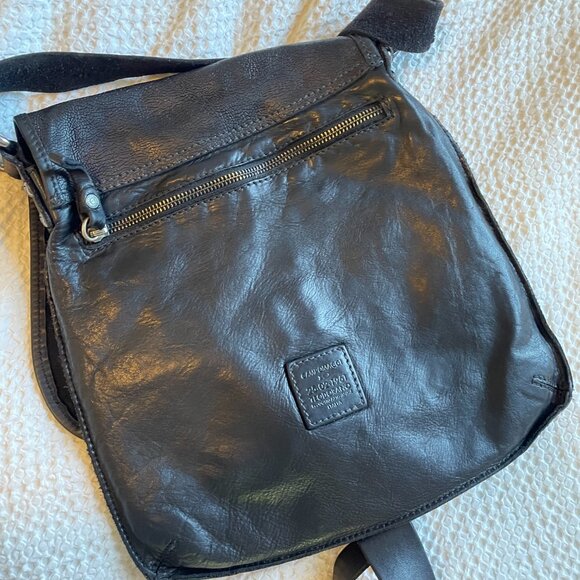 Campomaggi black cross body leather bag NWOT - Picture 4 of 7